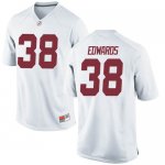 Youth Alabama Crimson Tide #38 Jalen Edwards White Game NCAA College Football Jersey 2403THLX8